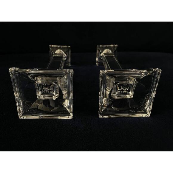 Pair of Villeroy and Boch Crystal Candlestick Holders - Picture 5 of 5